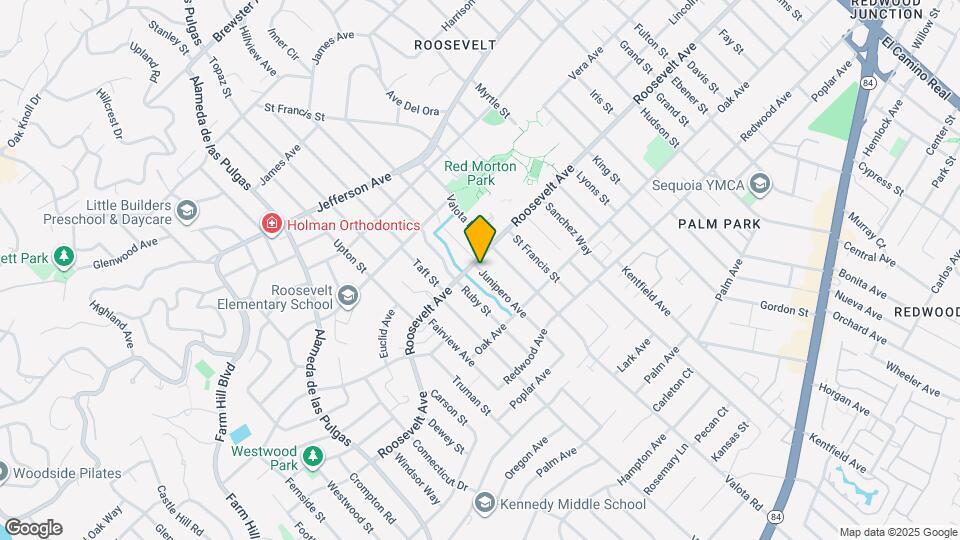 1109 Junipero Ave Map and Location Details