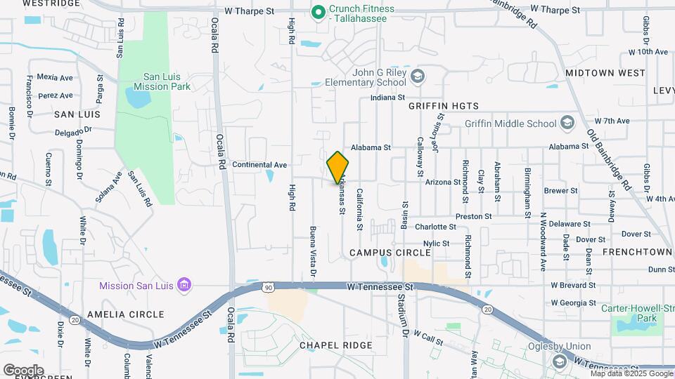 832 Arkansas St Map and Location Details