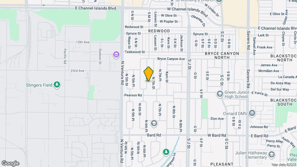 1756 N 6th Pl Map and Location Details