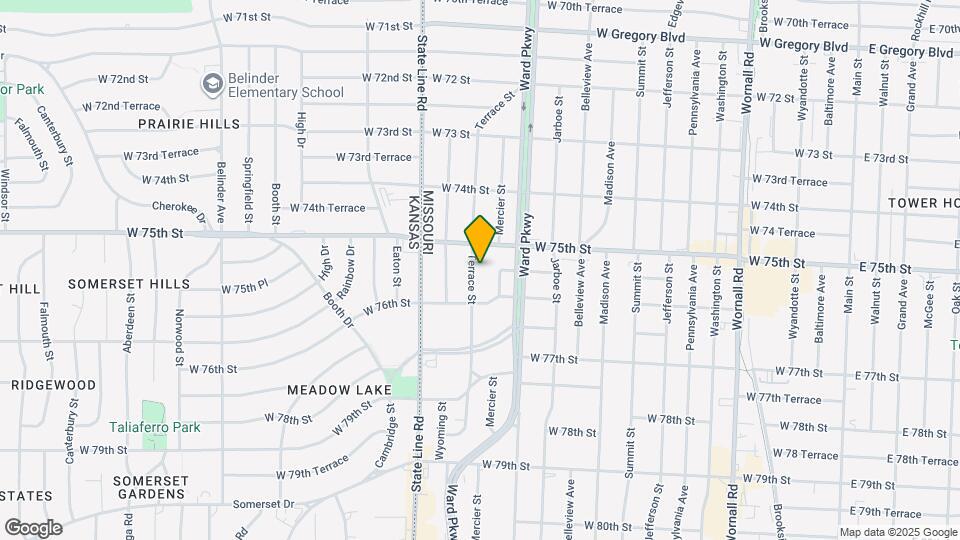 7519 Terrace St Map and Location Details