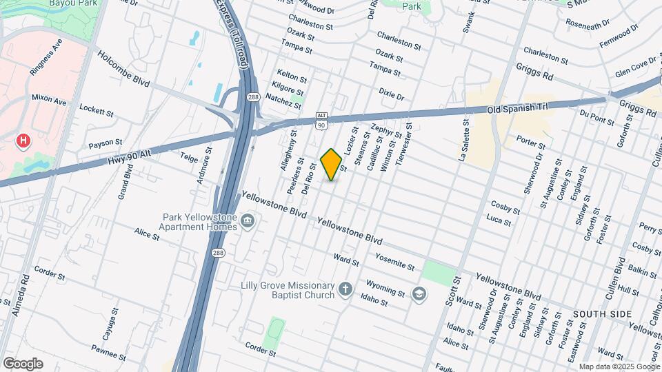 6732 Lozier St Map and Location Details