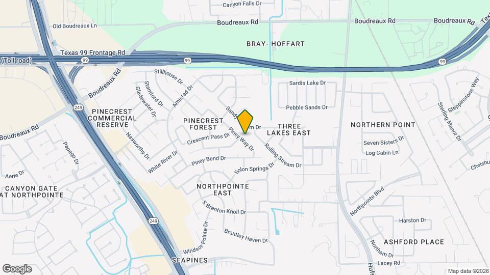 19018 Piney Way Dr Map and Location Details