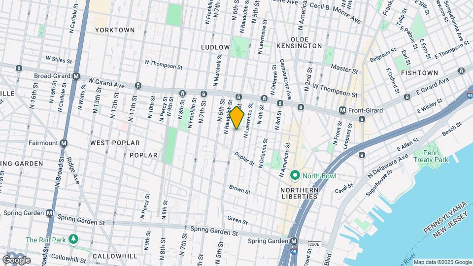 947 N 5th St Map and Location Details