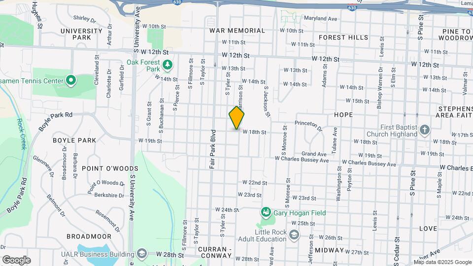 1800 S Harrison St Mapa y Detalles de la Ubicación