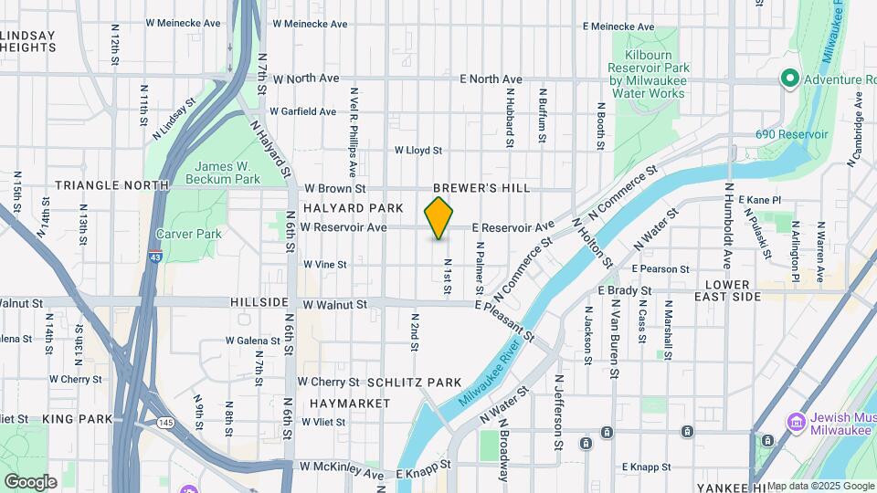 1827 N 1st St Map and Location Details