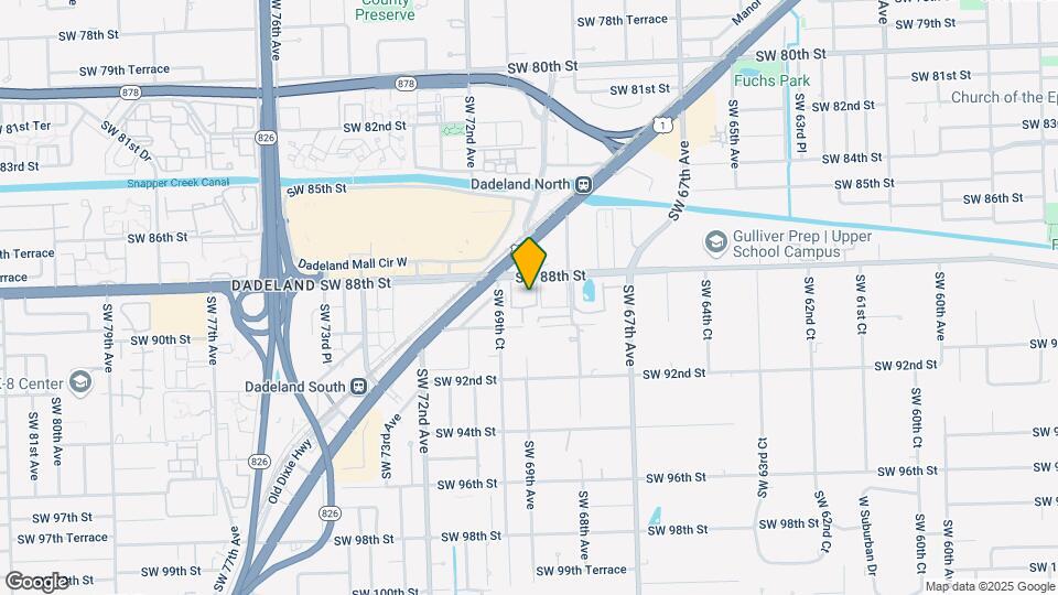 6884 N Kendall Dr Map and Location Details