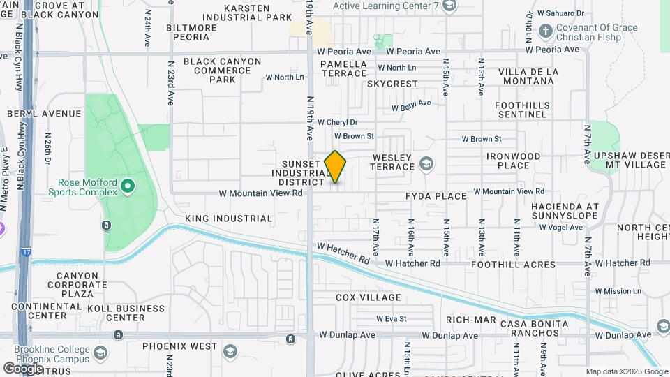 9802 N 17th Dr Map and Location Details