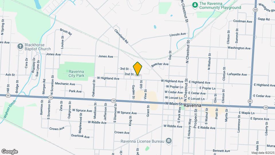 612 W Highland Ave Map and Location Details