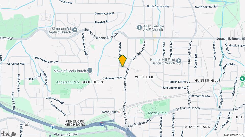 1754 Tiger Flowers Dr NW Map and Location Details