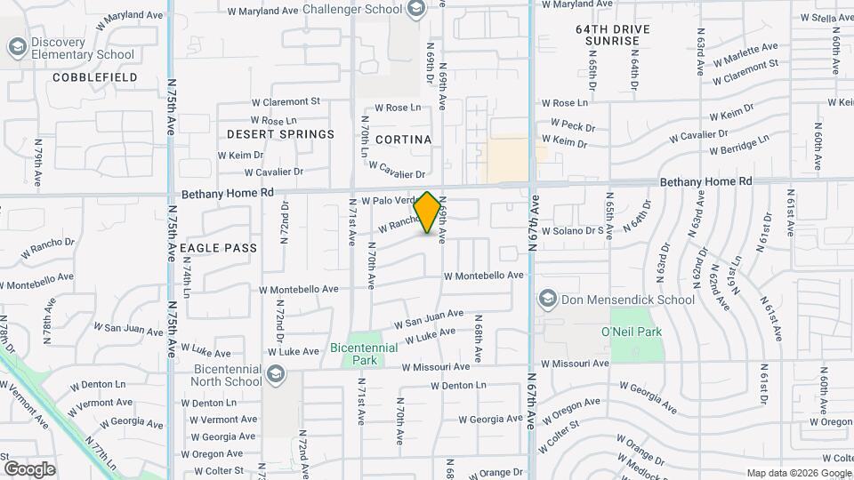 6913 W Solano Dr N Map and Location Details