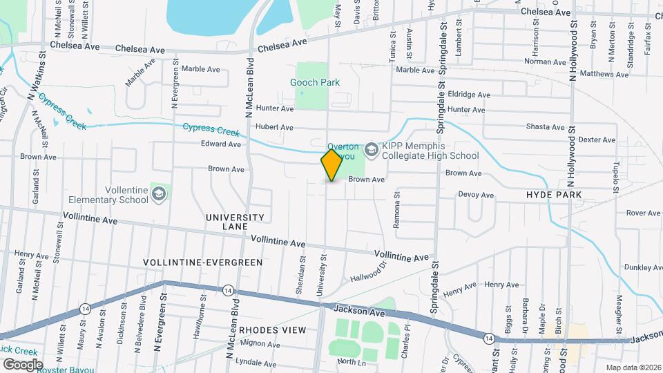 1048 University St Map and Location Details