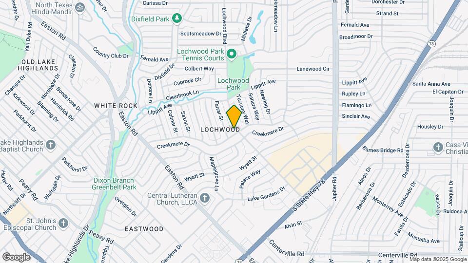 10921 Sinclair Ave Map and Location Details