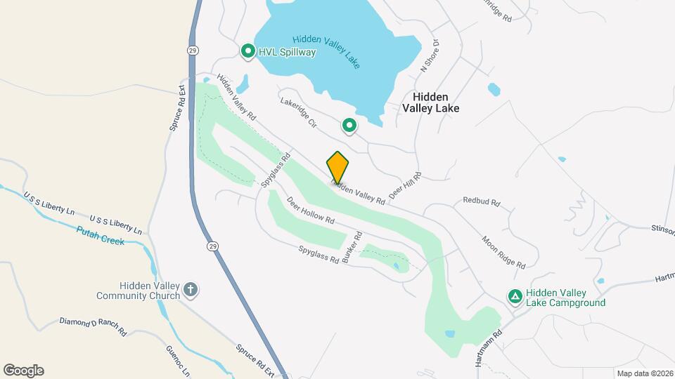 18593 Hidden Valley Rd Map and Location Details