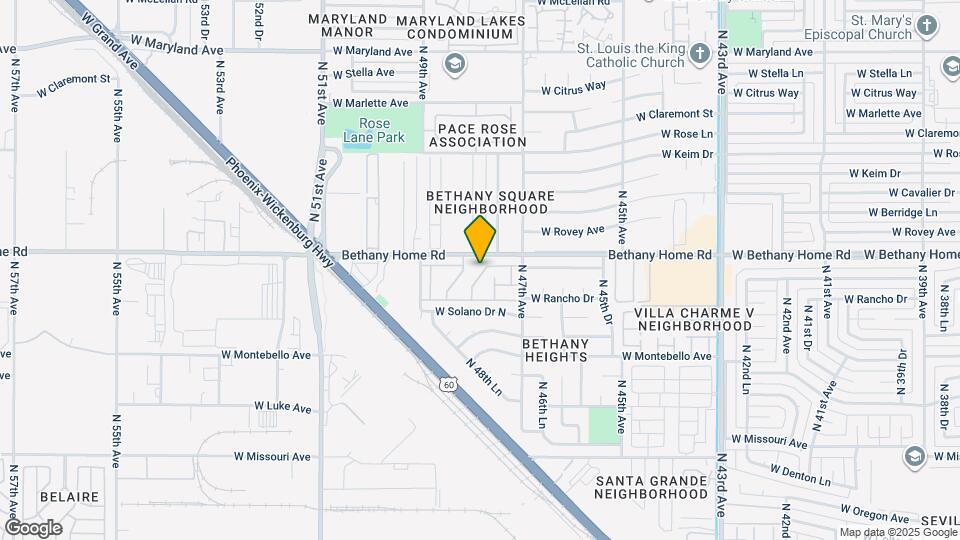 5948 N 48th Ave Map and Location Details