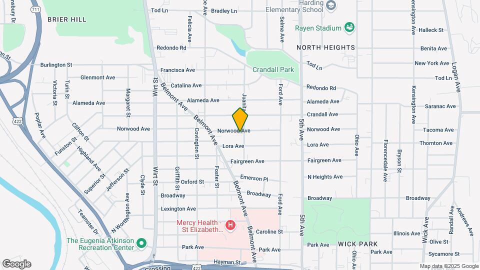 433 Norwood Ave Map and Location Details