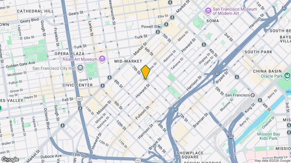 603 Natoma St Map and Location Details