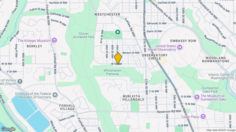 3920 W St NW Map and Location Details