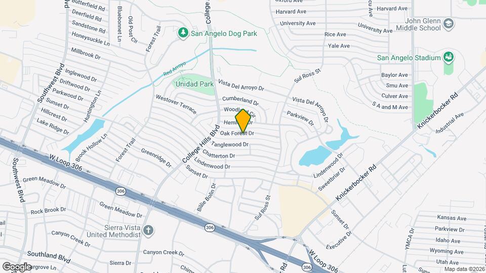 2913 Oak Forest Dr Map and Location Details