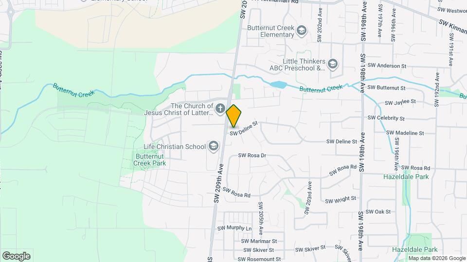 20855 SW Skiver St Mapa y Detalles de la Ubicación
