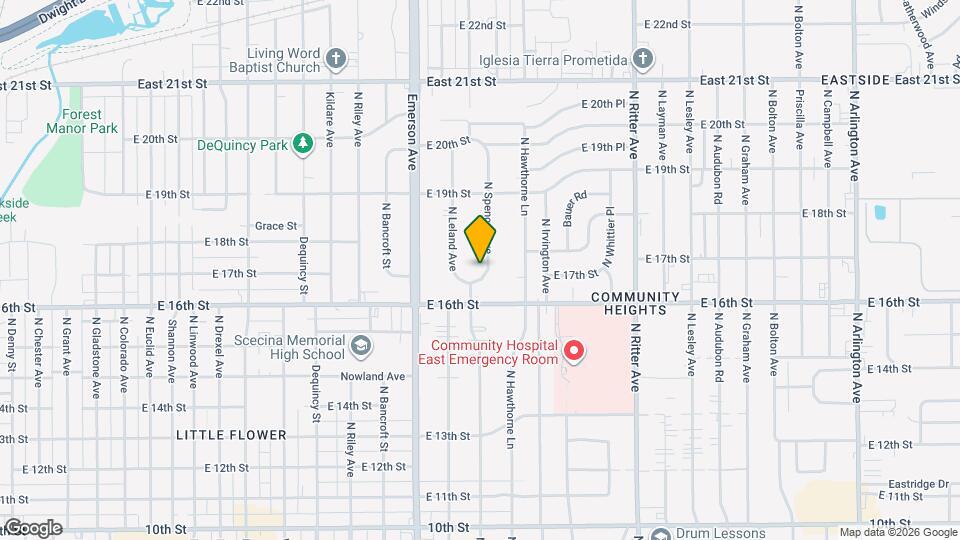 1640 N Spencer Ave Map and Location Details