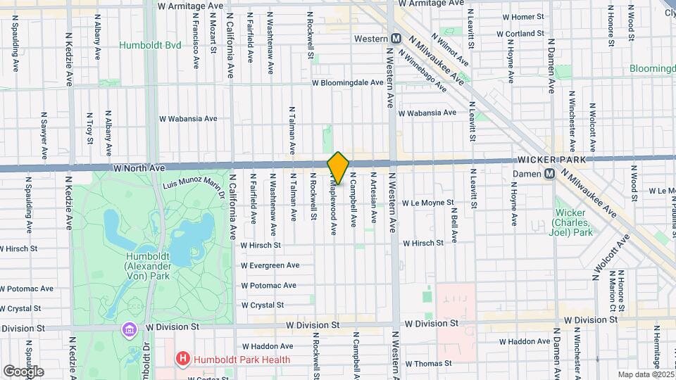 1521 N Maplewood Ave Mapa y Detalles de la Ubicación