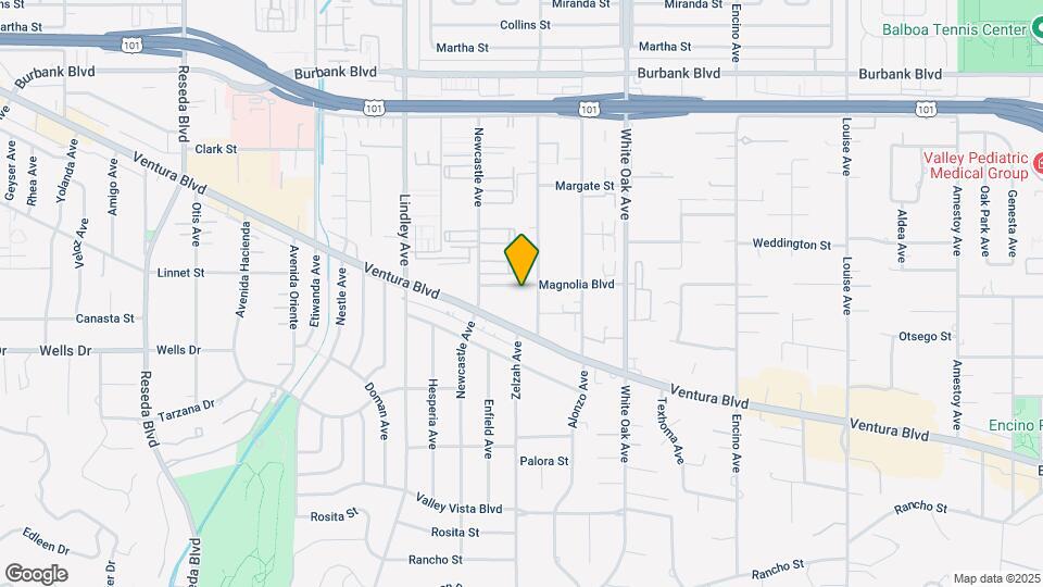 17914 Magnolia Blvd Map and Location Details