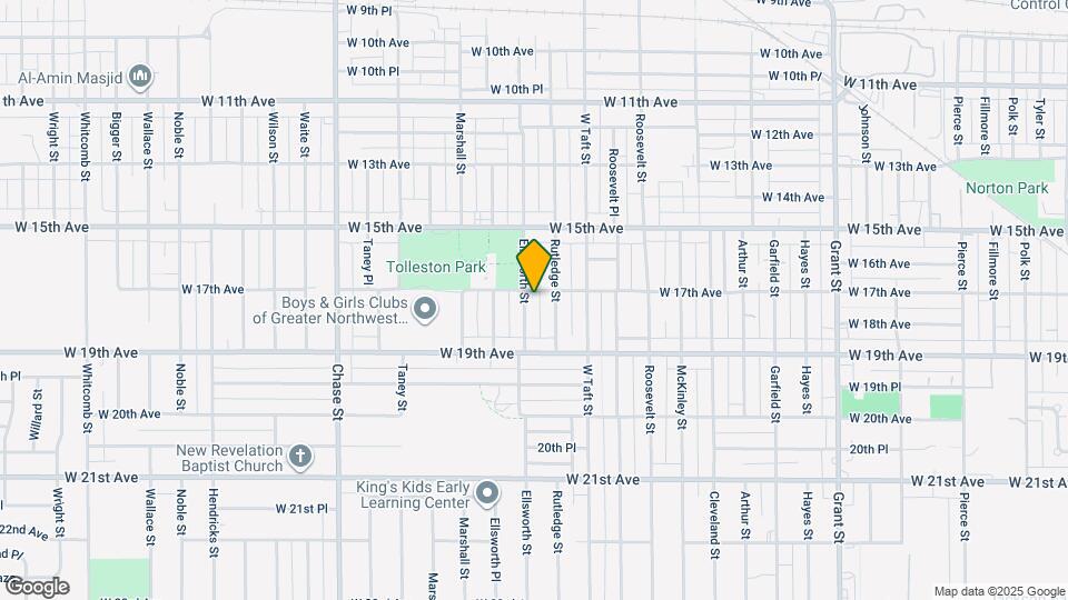 1715 Ellsworth St Map and Location Details