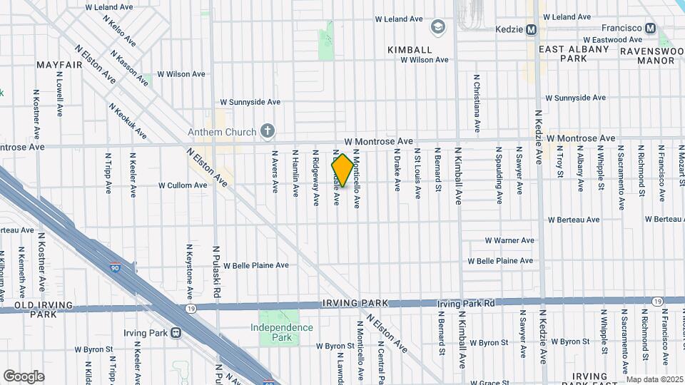 4249 N Lawndale Ave Map and Location Details