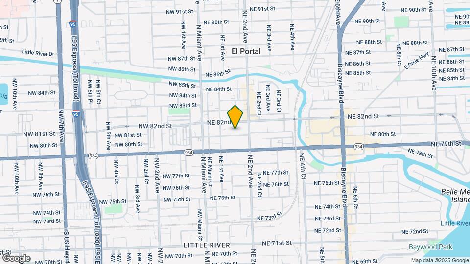 155 NE 80th Ter Map and Location Details