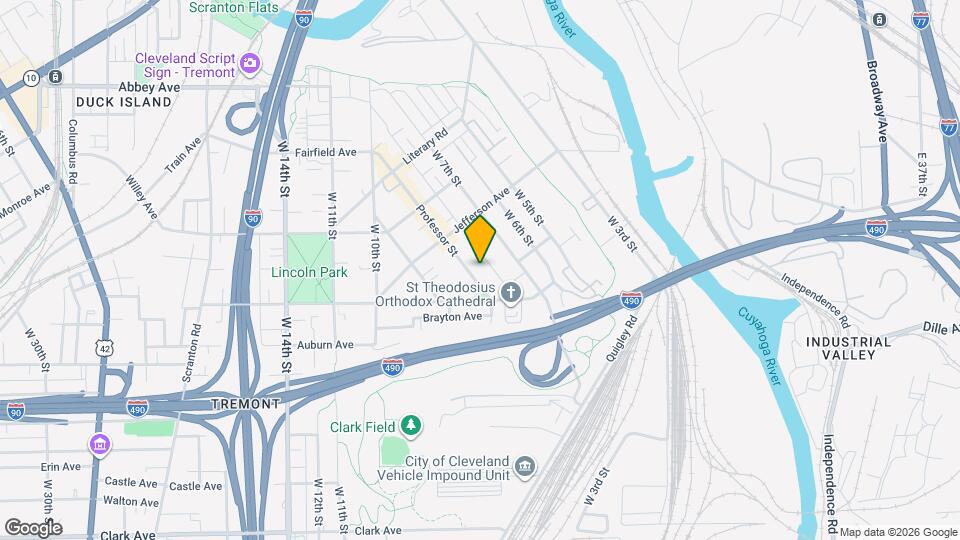 2481 Professor St Map and Location Details