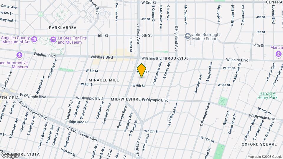 826 S Sycamore Ave Map and Location Details
