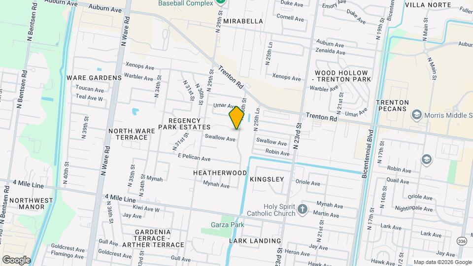 7109 N 26th St Map and Location Details