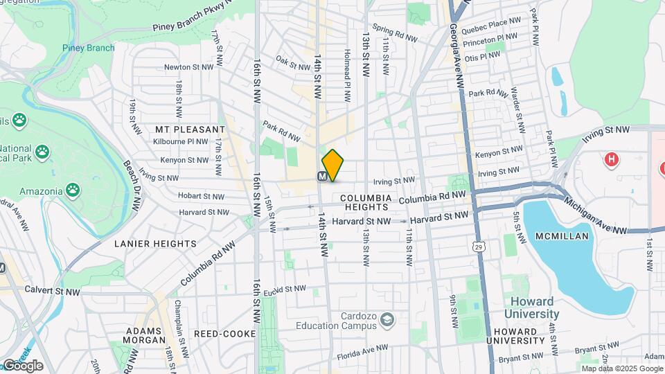 1362 Irving St NW Map and Location Details