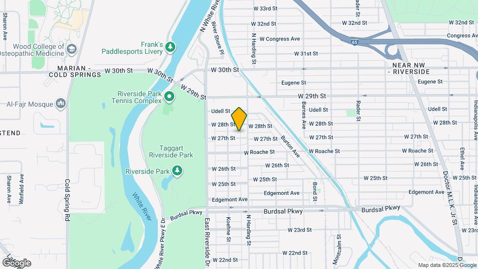 1416 W 27th St Map and Location Details
