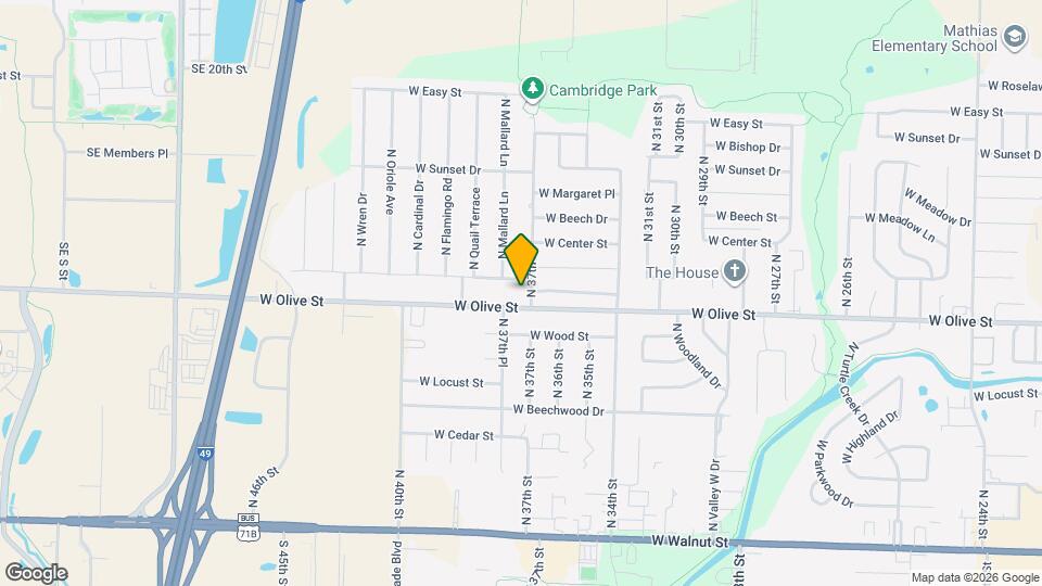 802 N 37th St Map and Location Details