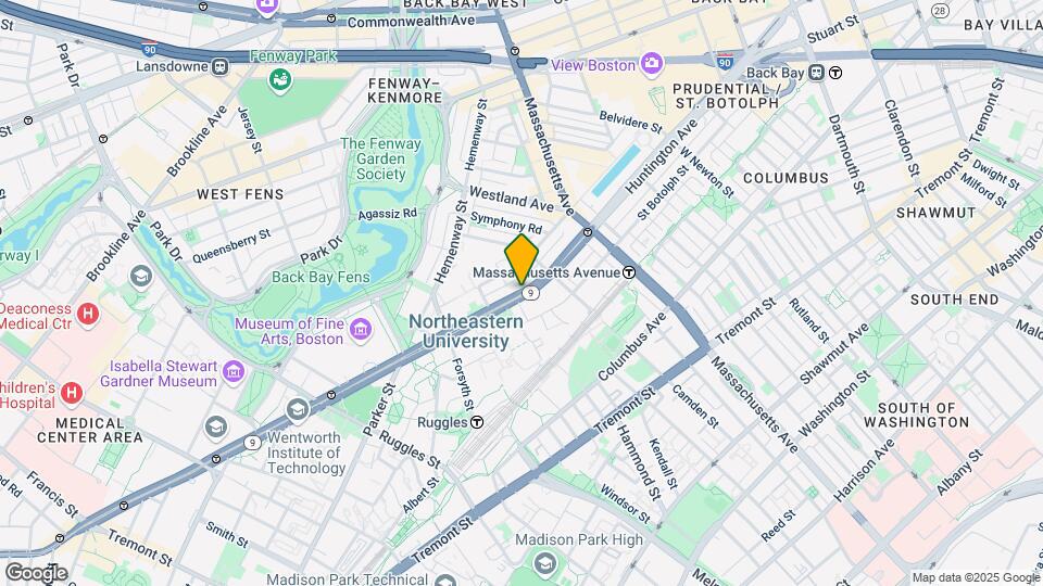 311 Huntington Ave Map and Location Details