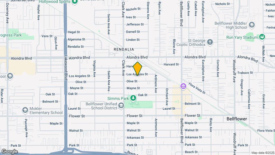 9458-9464 1/2 Los Angeles St Map and Location Details