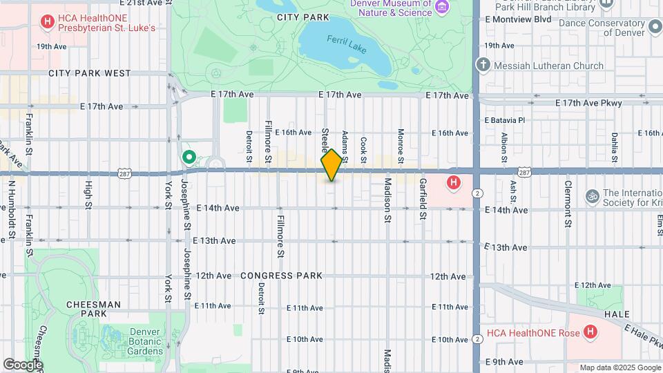 1489 Steele St Map and Location Details