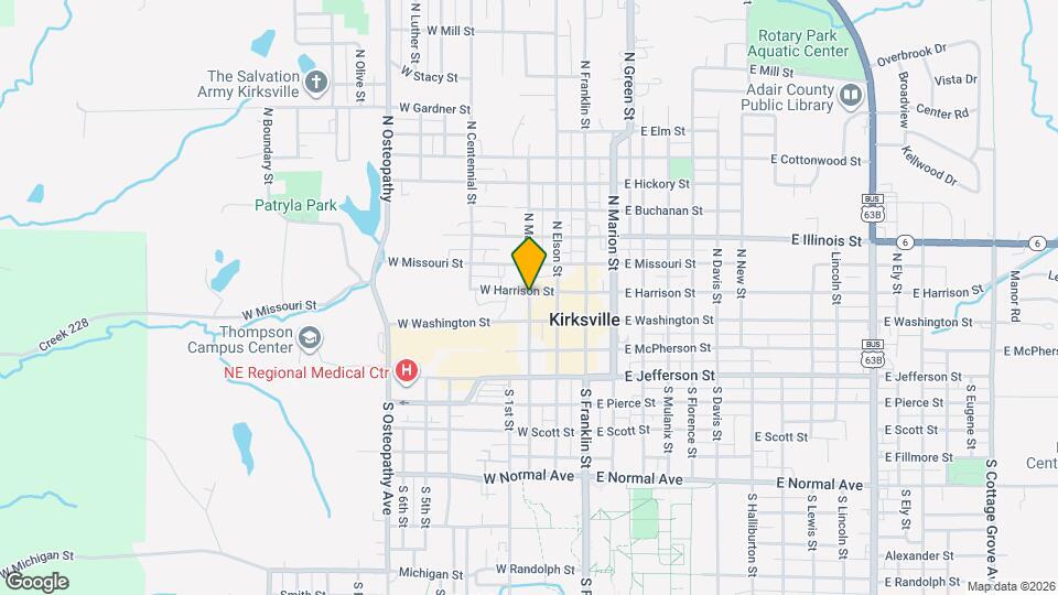 107 N Main St Map and Location Details