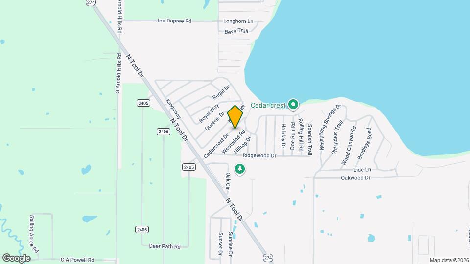 630 Cedarcrest Dr Mapa y Detalles de la Ubicación