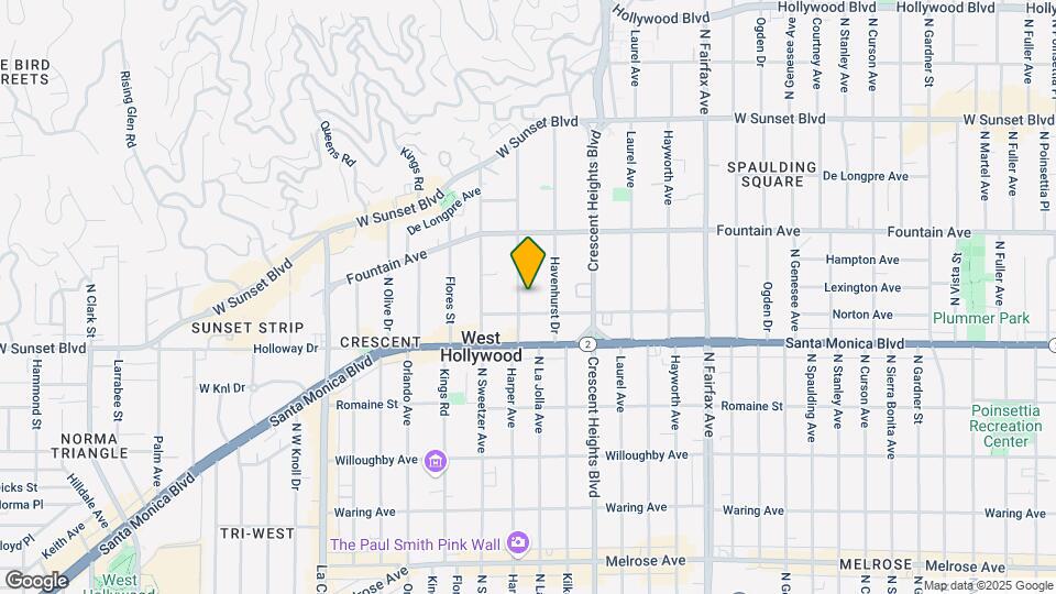 1220 N Harper Ave Map and Location Details