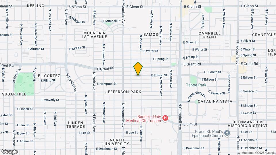 1440 E Edison St Map and Location Details