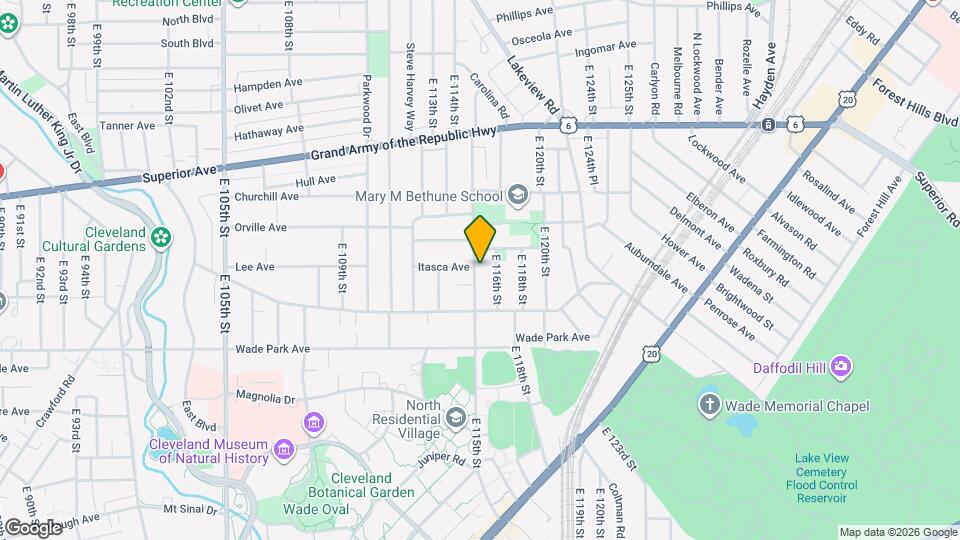 1459 E 115th St Map and Location Details