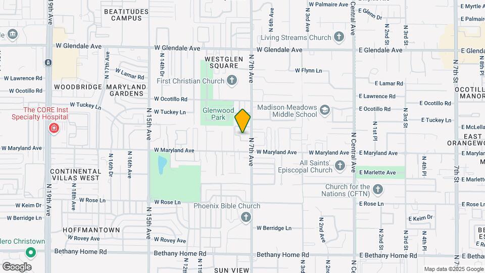 6540 N 7th Ave Map and Location Details