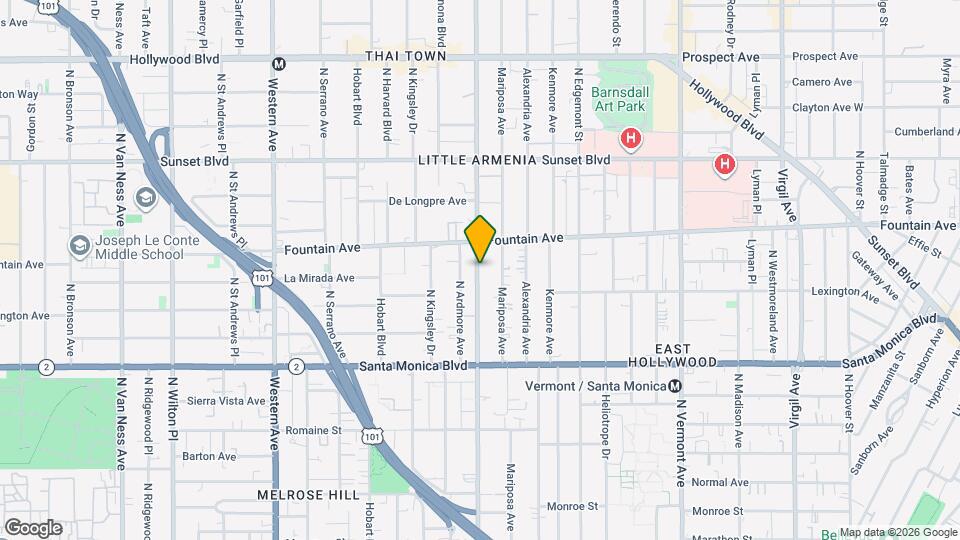 1228 Normandie Ave Mapa y Detalles de la Ubicación