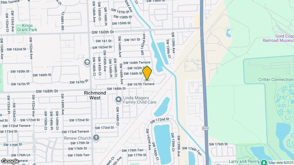 14125 SW 167th Terrace Map and Location Details