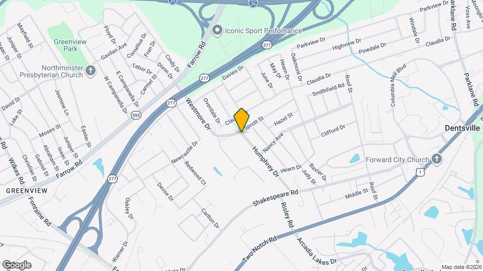 3741 Humphrey Dr Map and Location Details