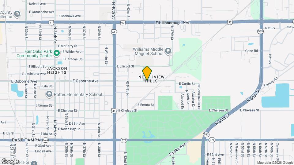 4307 E Osborne Ave Mapa y Detalles de la Ubicación