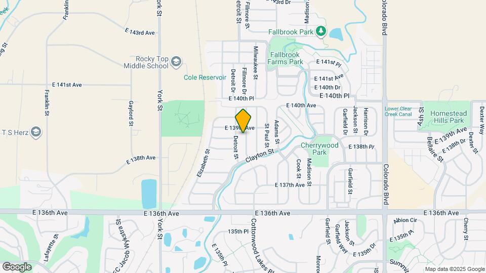 13867 Fillmore St Map and Location Details