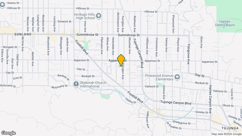 10225 Fernglen Ave Map and Location Details